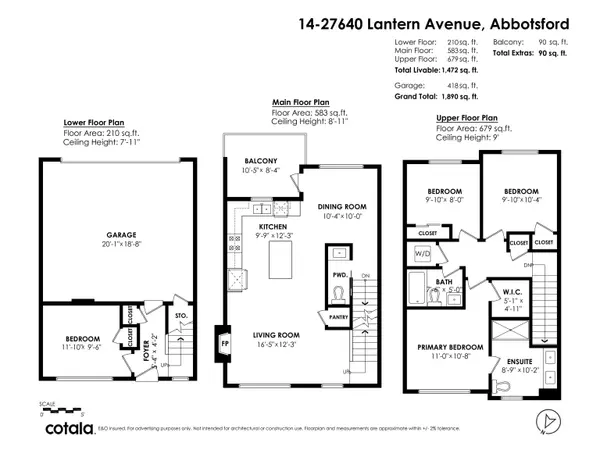 Abbotsford, BC V4X 0C3,27640 Lantern AVE #14