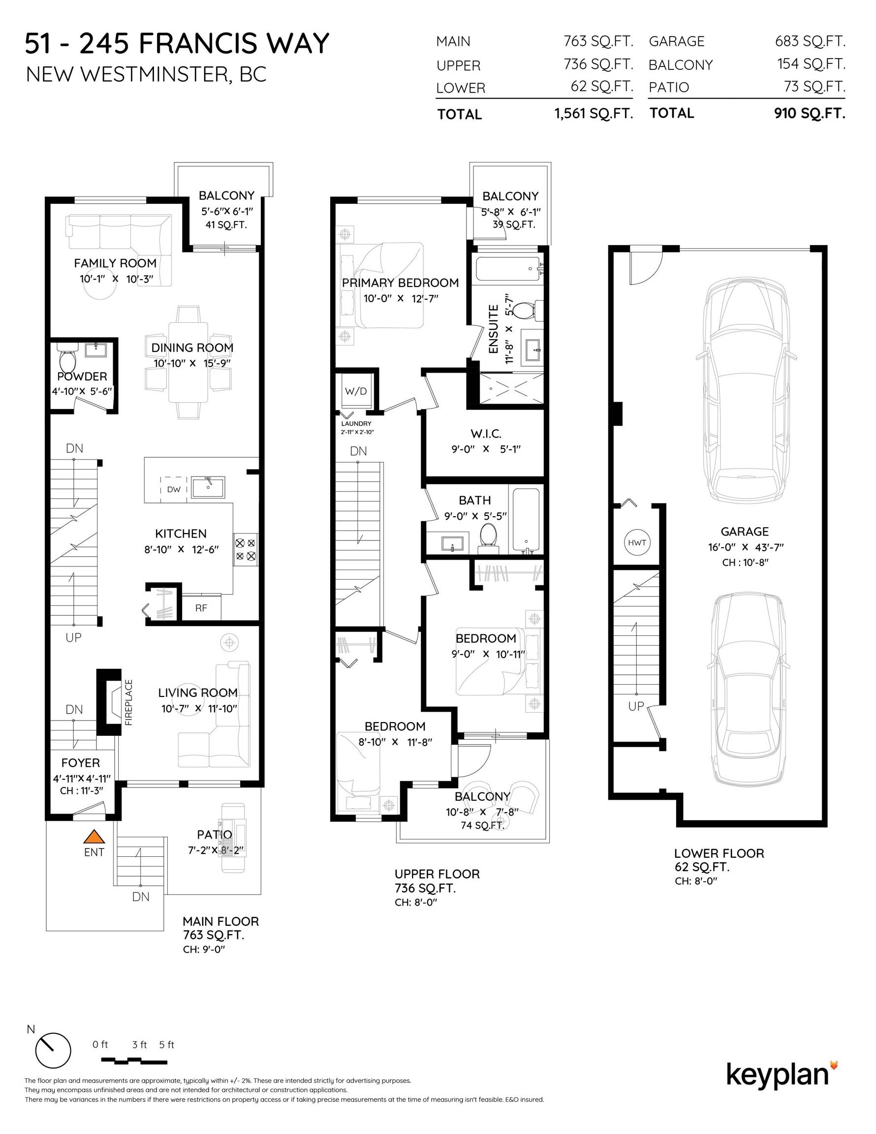 New Westminster, BC V3L 0A7,245 Francis WAY #51