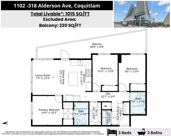 Coquitlam, BC V3K 0J1,318 Alderson AVE #1102
