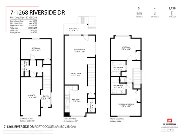 Port Coquitlam, BC V3B 0A8,1268 Riverside DR #7