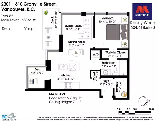 Vancouver, BC V6C 3T3,610 Granville ST #2301