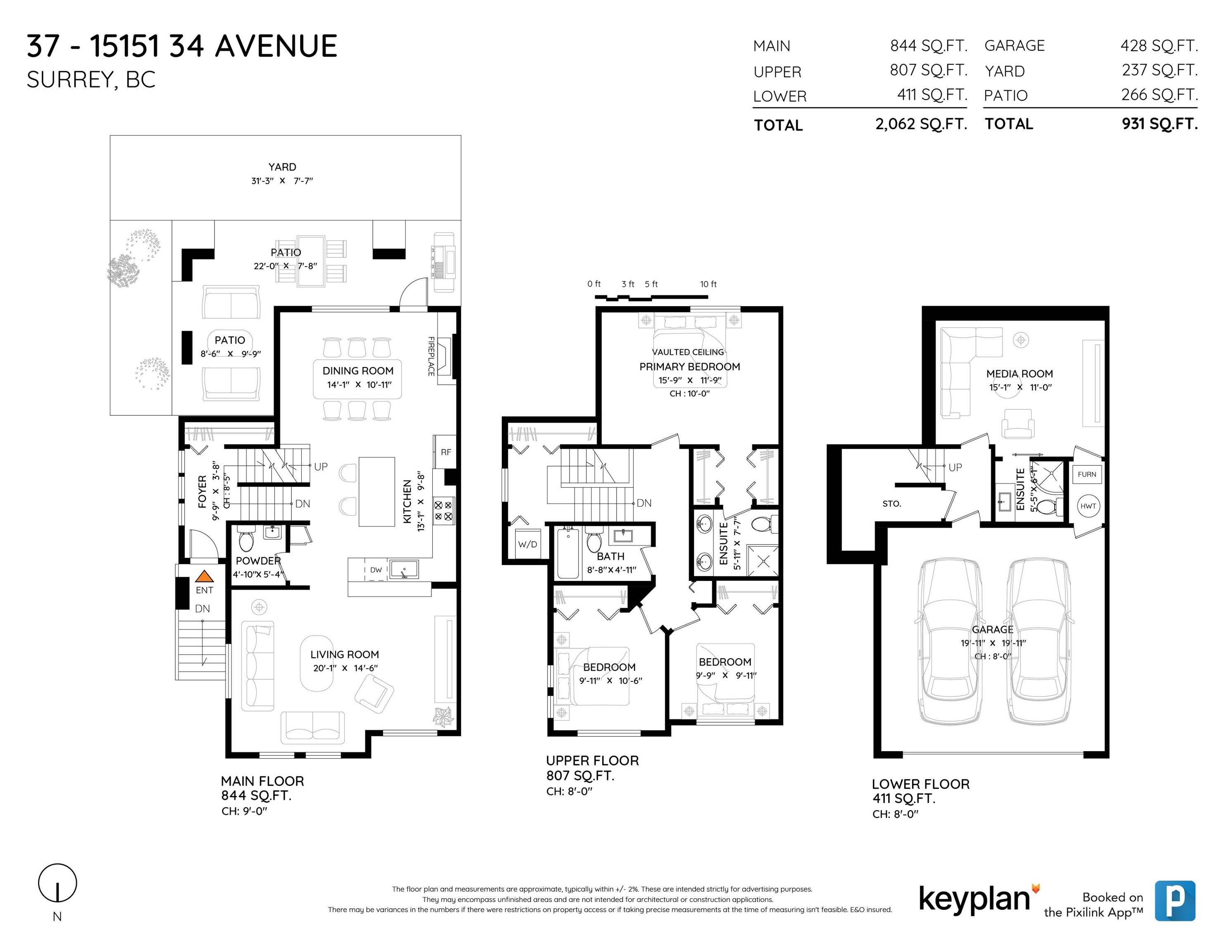 Surrey, BC V3Z 4P5,15151 34 AVE #37