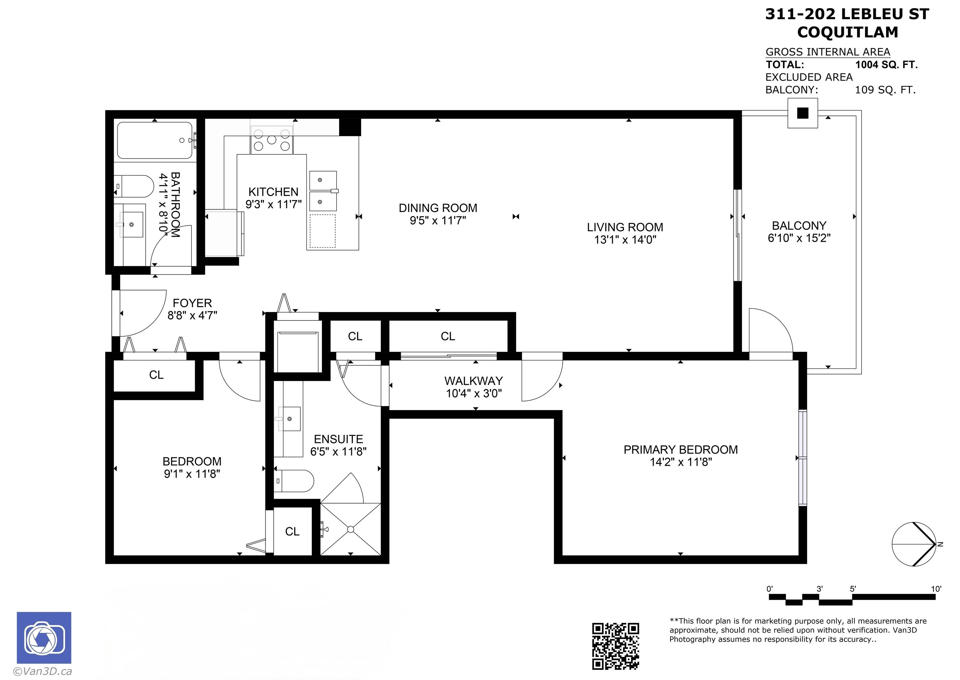 Coquitlam, BC V3K 4L6,202 Lebleu ST #311