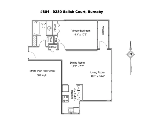 Burnaby, BC V3J 7J8,9280 Salish CT #801