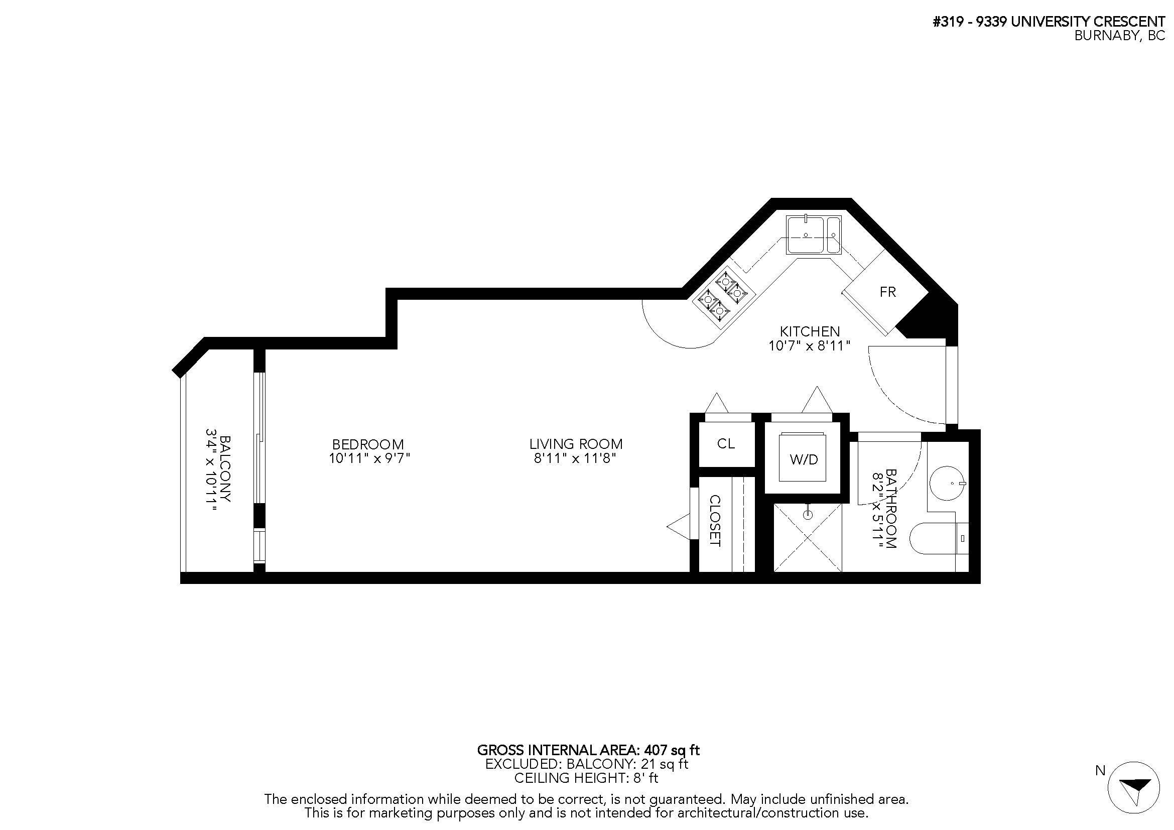 9339 University CRES #319 Burnaby, BC V5A 4Y1