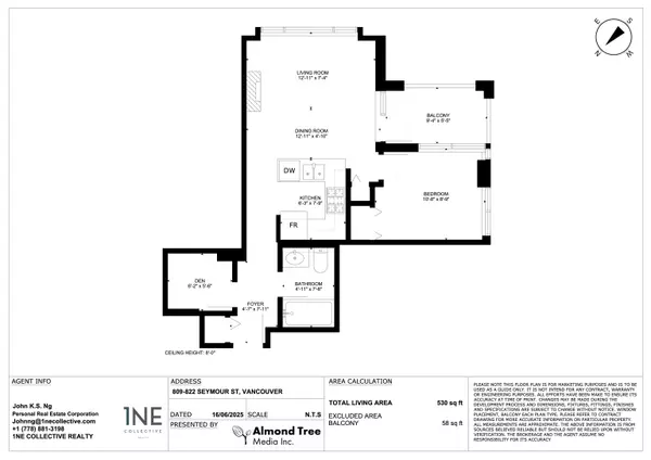 Vancouver, BC V6B 1L7,822 Seymour ST #809