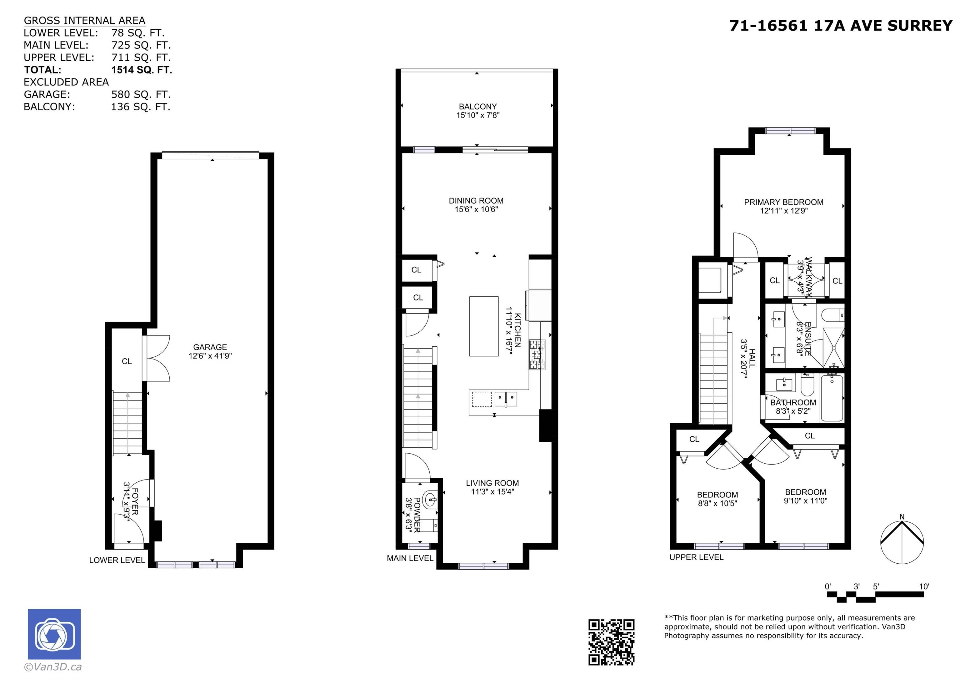 16561 17a AVE #71, Surrey, BC V3Z 1J3