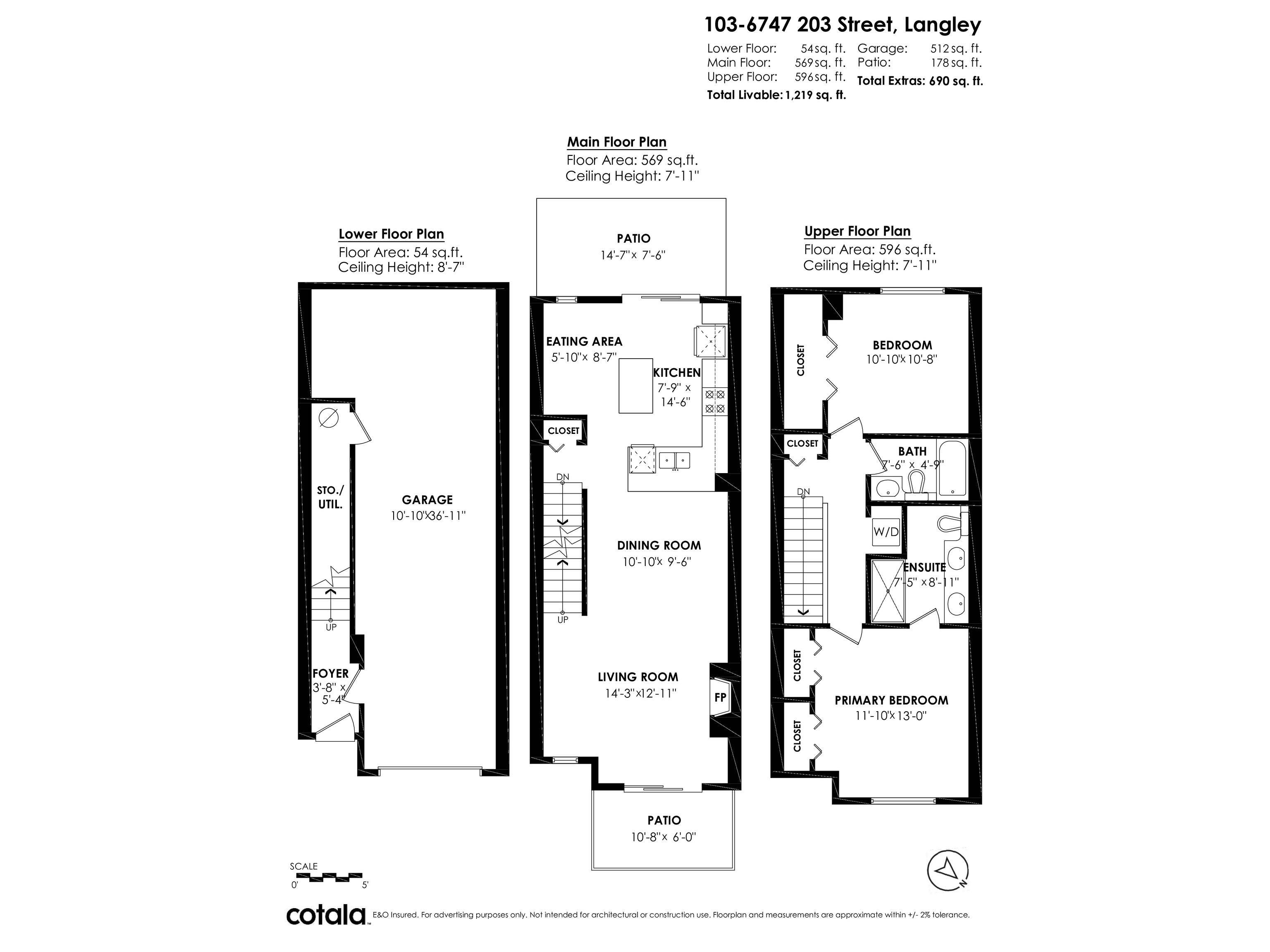 Langley, BC V2Y 3B5,6747 203 ST #103