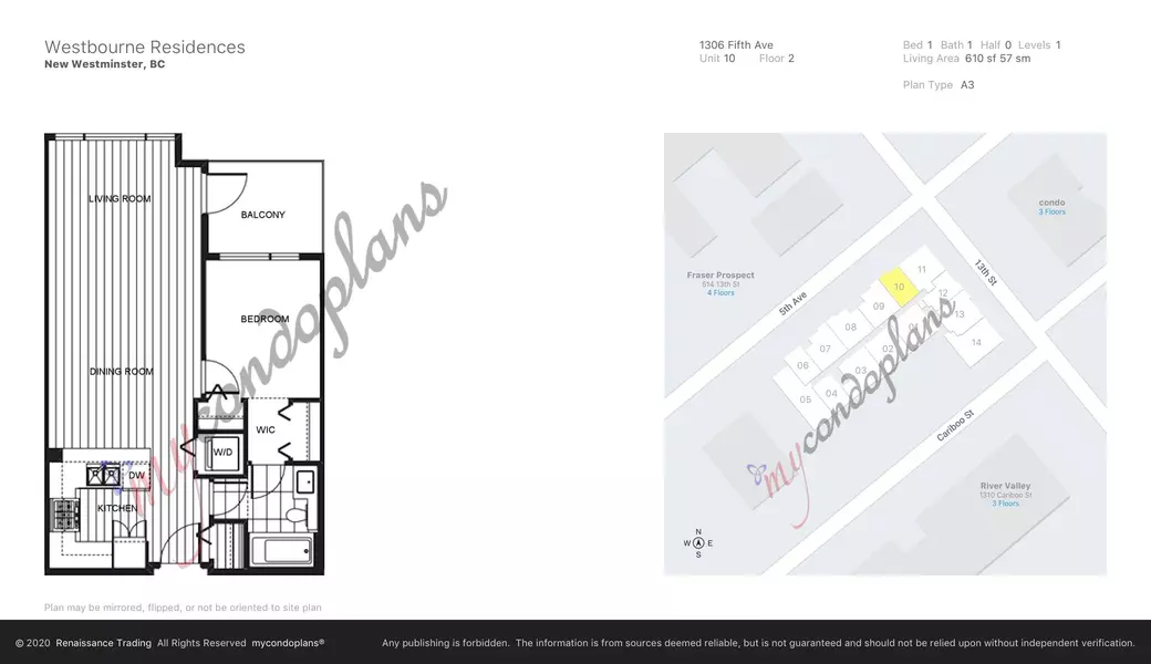 1306 Fifth AVE #210, New Westminster, BC V3M 0K5