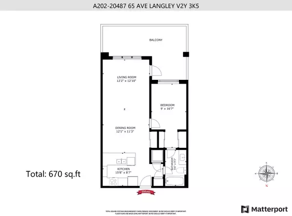 Langley, BC V2Y 3K5,20487 65 AVE #A202