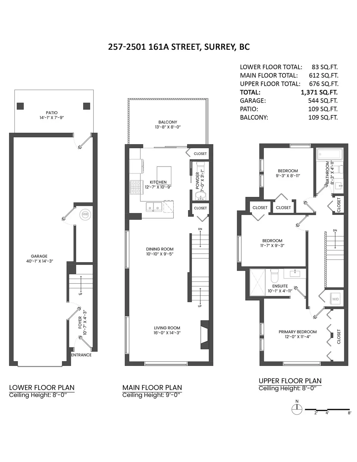 Surrey, BC V3Z 7Y6,2501 161a ST #257