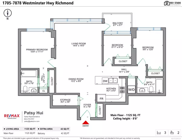 Richmond, BC V6X 4A2,7878 Westminster HWY #1705