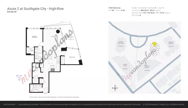 Burnaby, BC V3N 0J7,7769 Park CRES #906