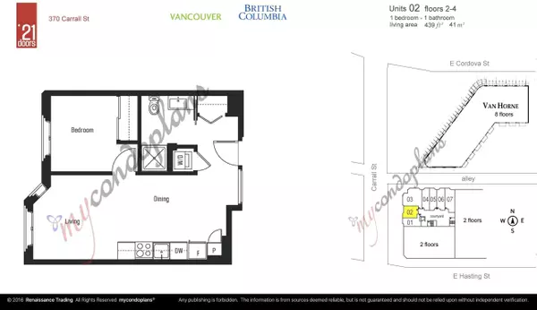 Vancouver, BC V6B 2J3,370 Carrall ST #202