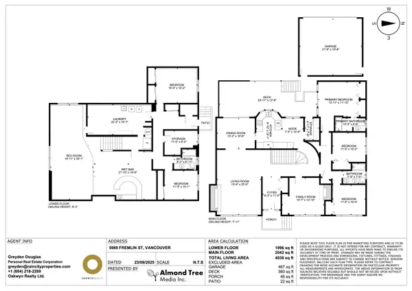 Vancouver, BC V5Z 3W8,5989 Fremlin ST