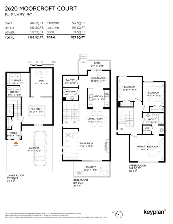 Burnaby, BC V5B 4R2,2620 Moorcroft CT
