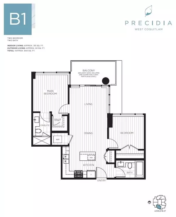 Coquitlam, BC V3J 0N7,699 Whiting WAY #1607