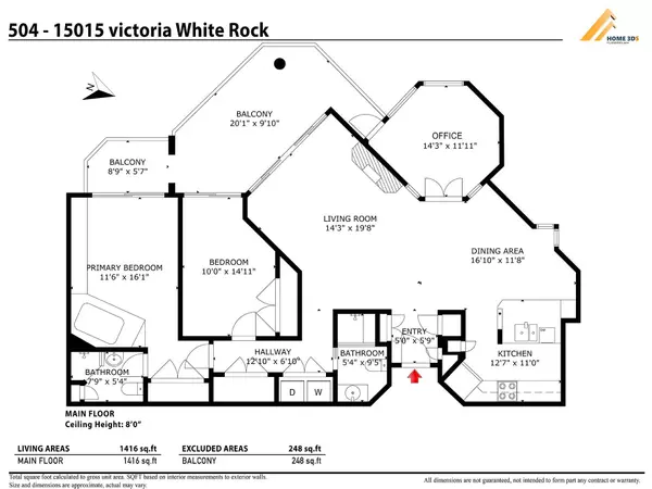 White Rock, BC V4B 1G2,15015 Victoria AVE #504