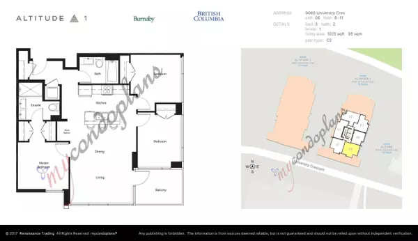 Burnaby, BC V5A 0B7,9080 University CRES #806