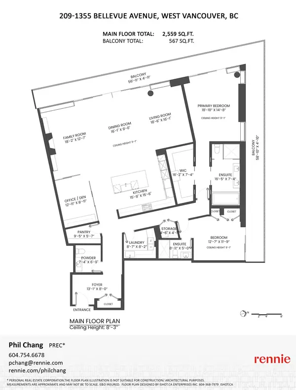 West Vancouver, BC V7T 0B4,1355 Bellevue AVE #209