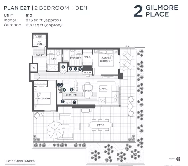 Burnaby, BC V5C 0N8,2108 Gilmore AVE #610