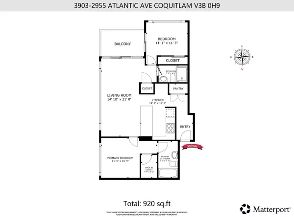 Coquitlam, BC V3B 0H9,2955 Atlantic AVE #3903