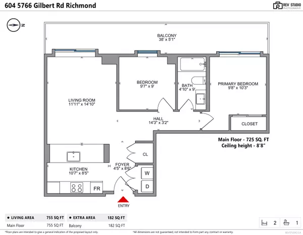 Richmond, BC V6X 1B7,5766 Gilbert RD #604