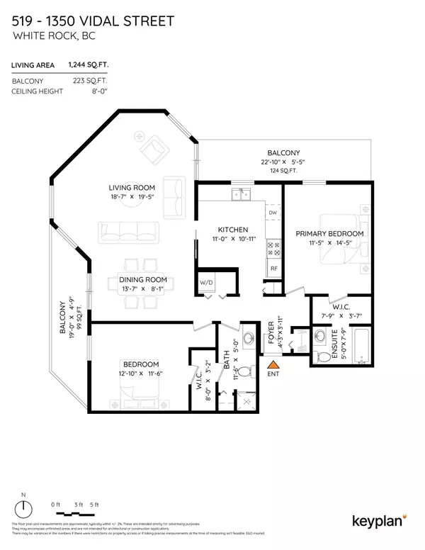 White Rock, BC V4B 5G6,1350 Vidal ST #519