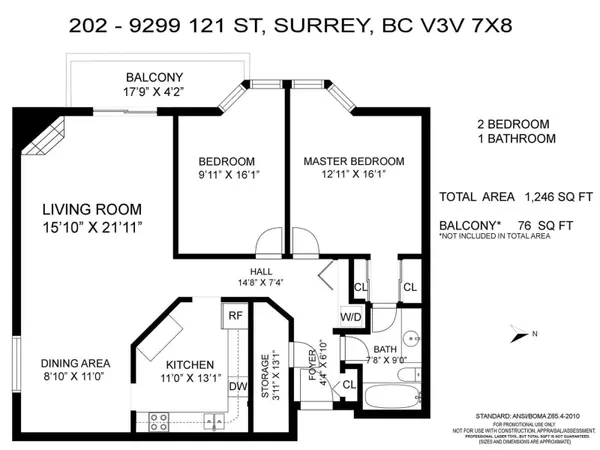 Surrey, BC V3V 7X8,9299 121 ST #202