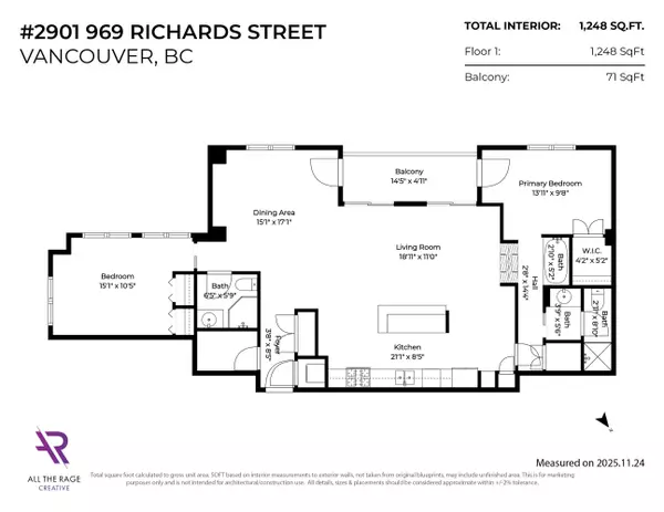 Vancouver, BC V6B 1A8,969 Richards ST #2901