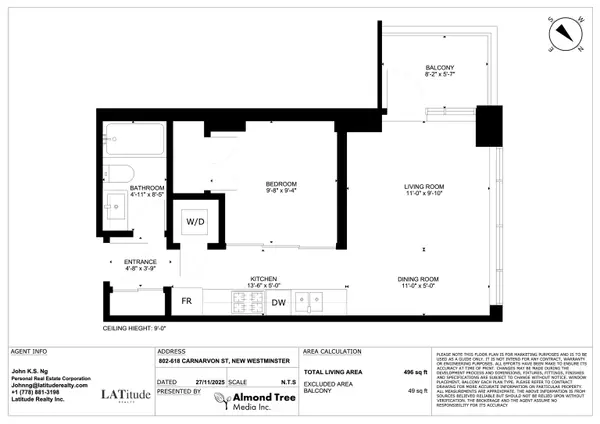 New Westminster, BC V3M 0N9,618 Carnarvon ST #802