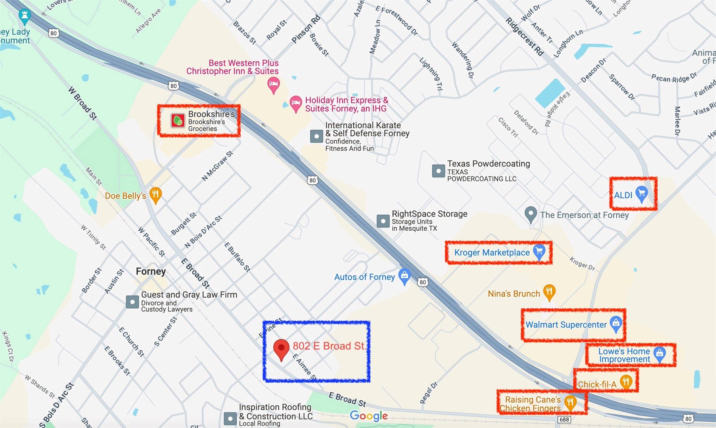 Forney, TX 75126,802 E Broad ST