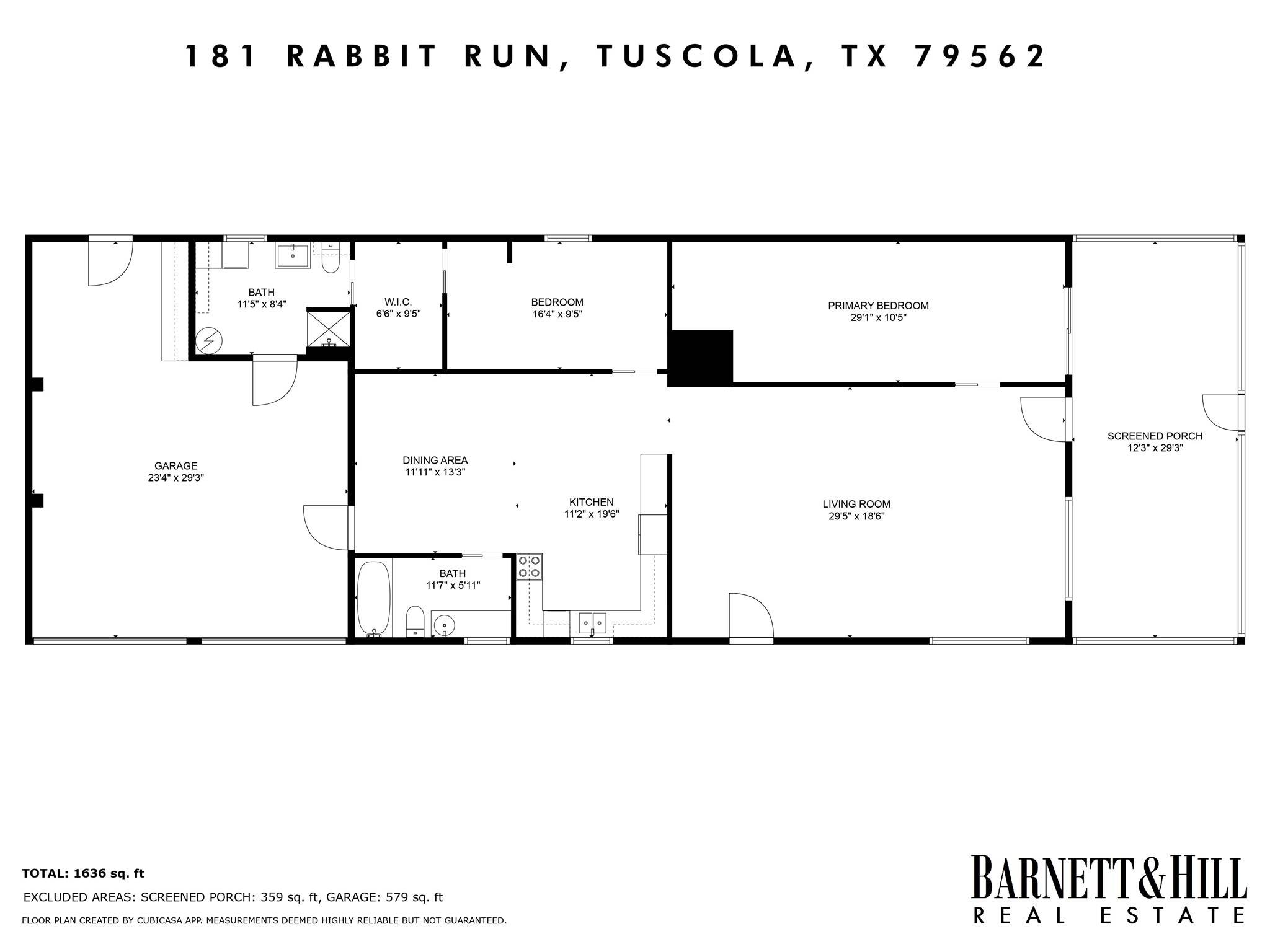 Tuscola, TX 79562,181 Rabbit RUN