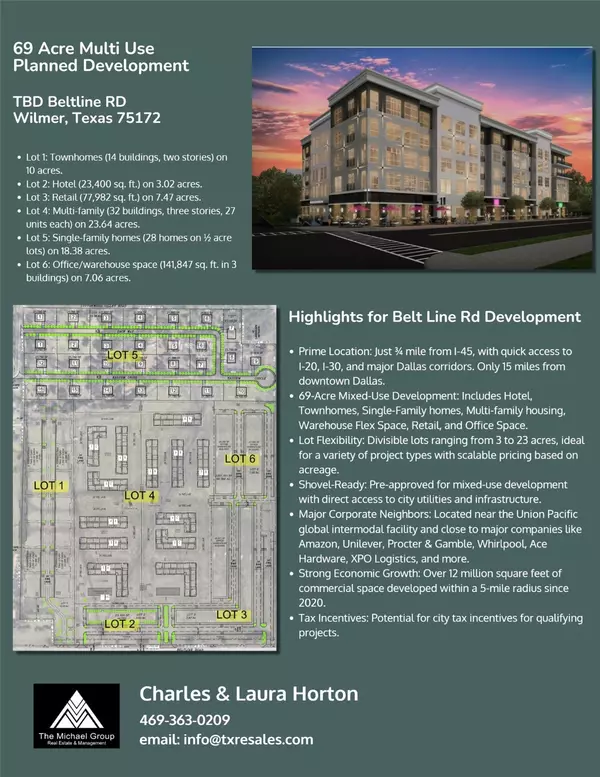 Wilmer, TX 75172,1501-Lot 1 E Belt Line RD
