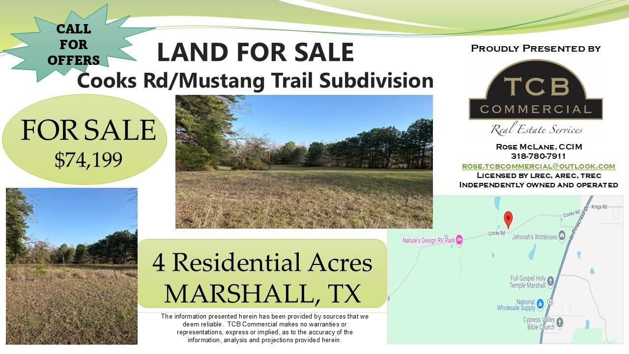 TBD Cooks RD, Marshall, TX 75672