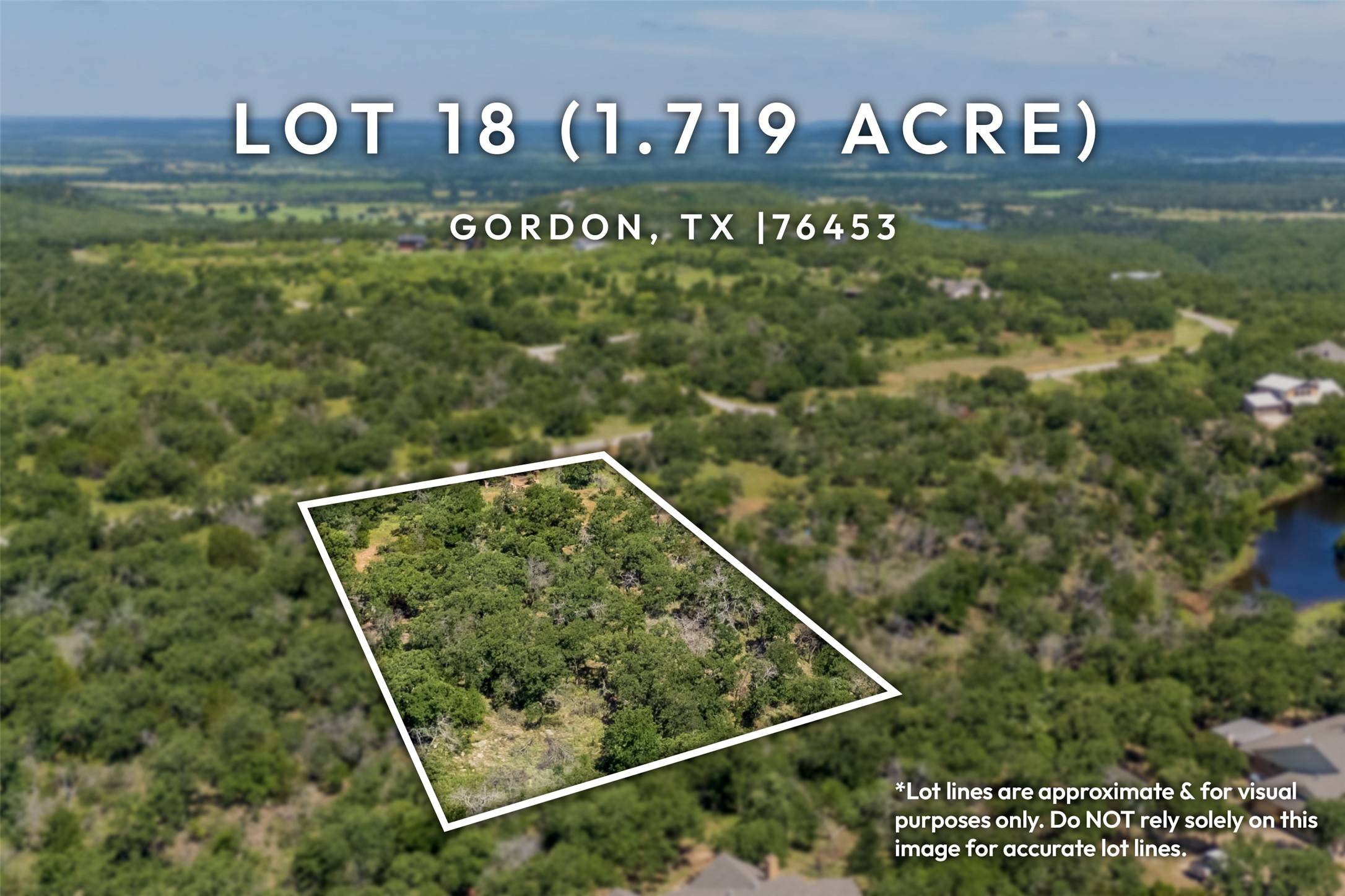 Gordon, TX 76453,lot 18 Canyon Lake RD