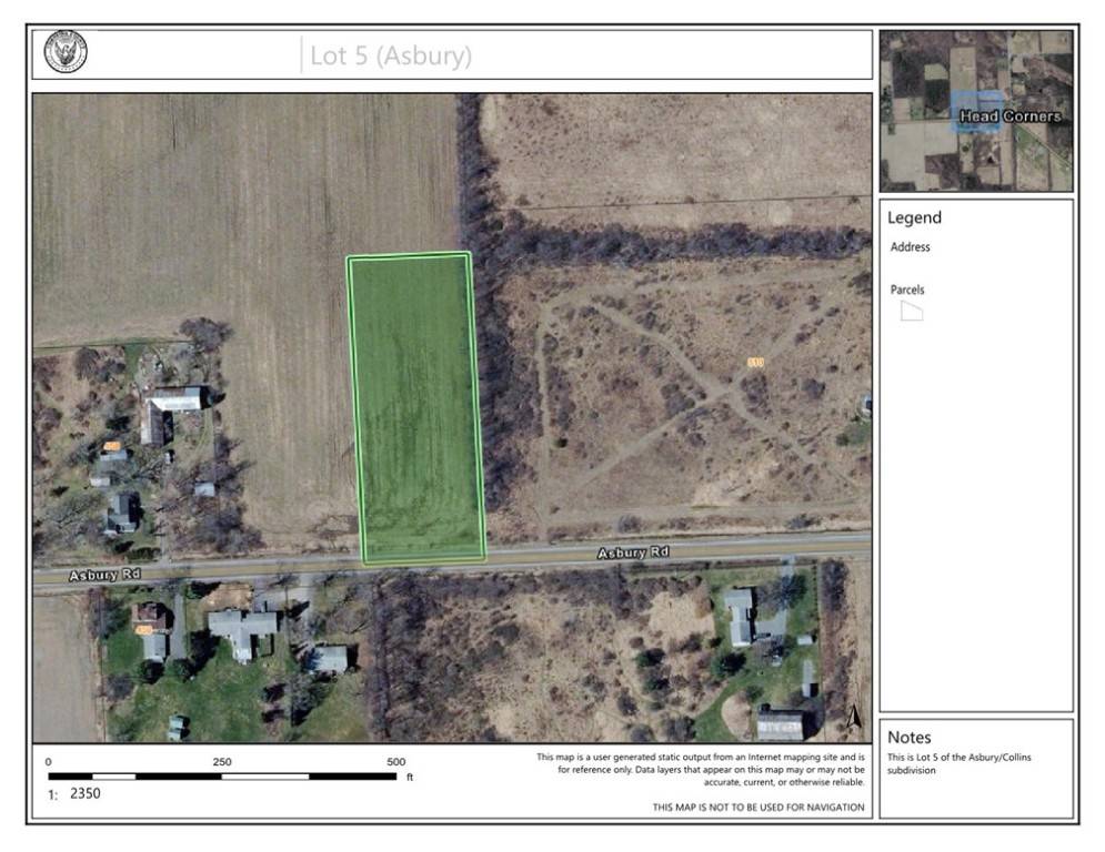 Freeville, NY 13068,0 Asbury Rd, Lot 5
