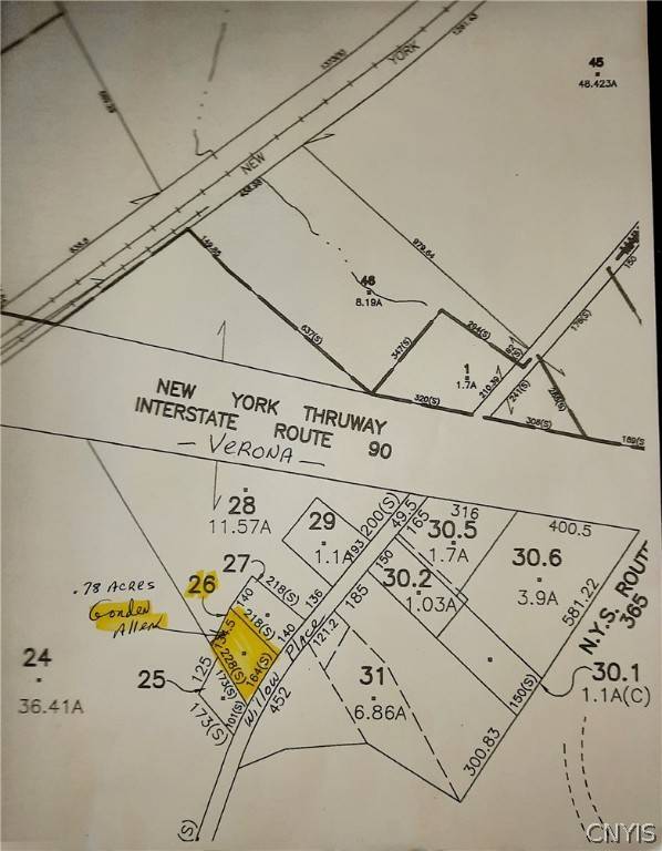 Verona, NY 13478,Lot 26 Willow PL