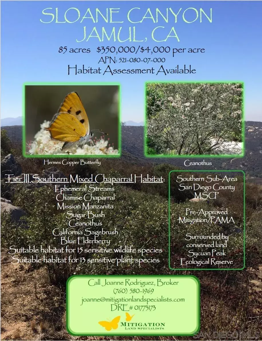 Jamul, CA 92019,0000 E Sloane Canyon Road #2,3