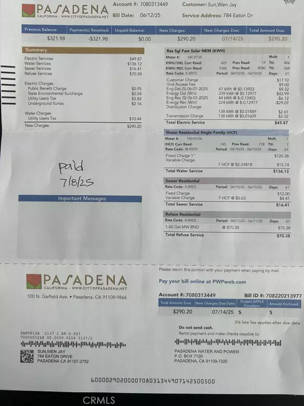 Pasadena, CA 91107,784 Eaton Drive