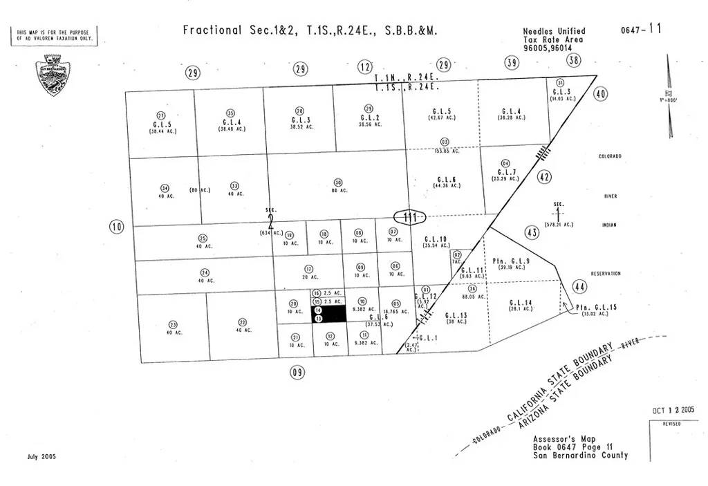2 AKA S. of Old Parker Road,  Vidal,  CA 92242