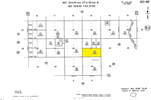 0 S 1/2 of sec 27 T9s, Winterhaven, CA 00000