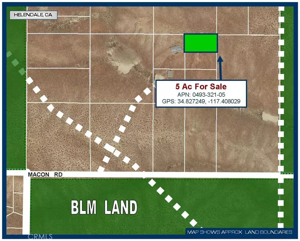 Helendale, CA 92342,0 5 Ac Near Macon Rd