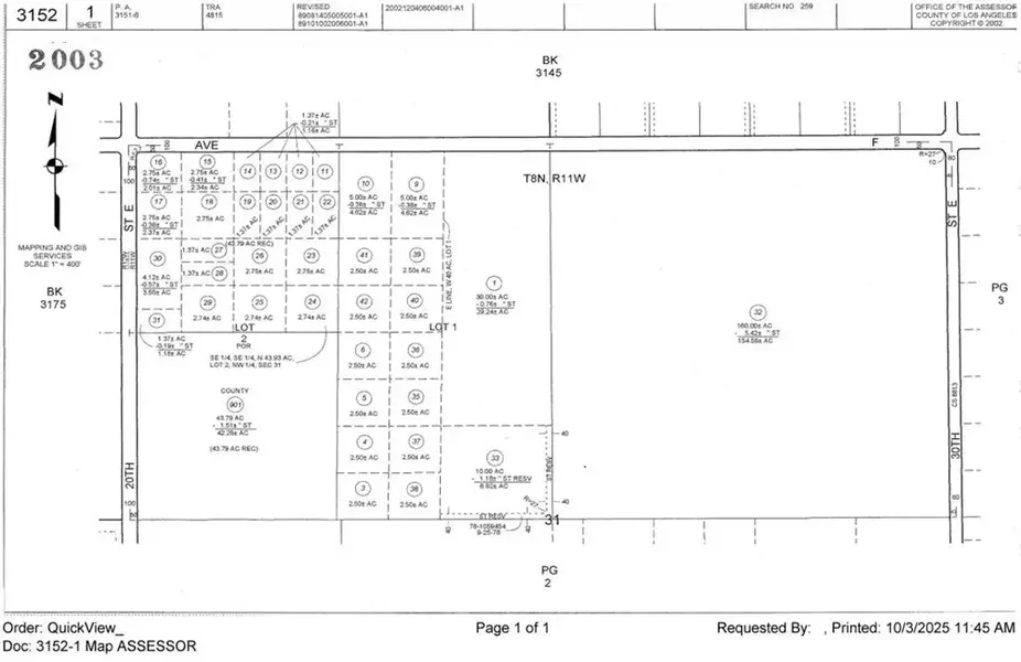 0 E Ave F, Unincorporated, CA 93535