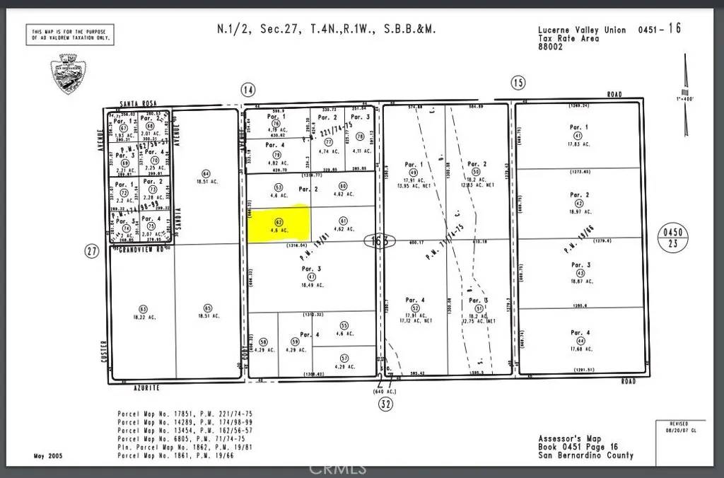0 Cody Parcel #0451-163-62, Lucerne Valley, CA 92356