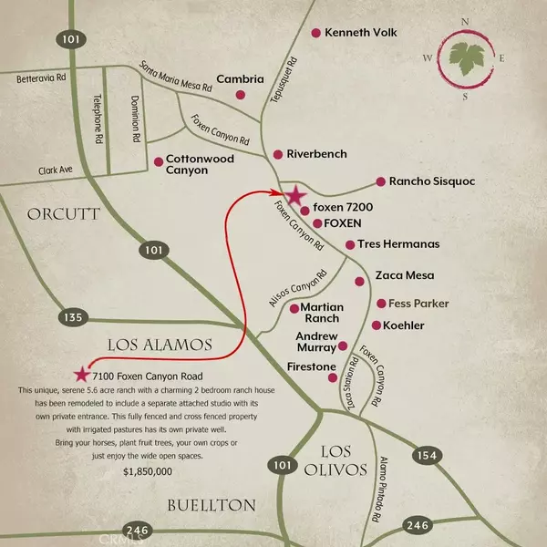 Santa Maria, CA 93454,7100 Foxen Canyon Road