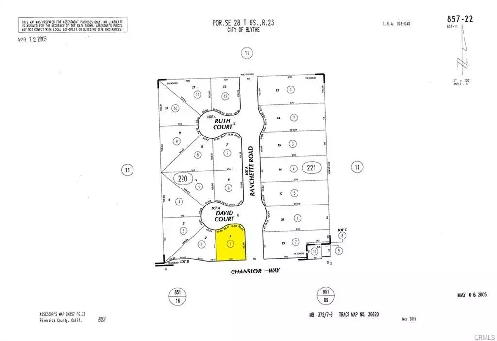Blythe, CA 92225,0 Ranchette Estates Lot #1