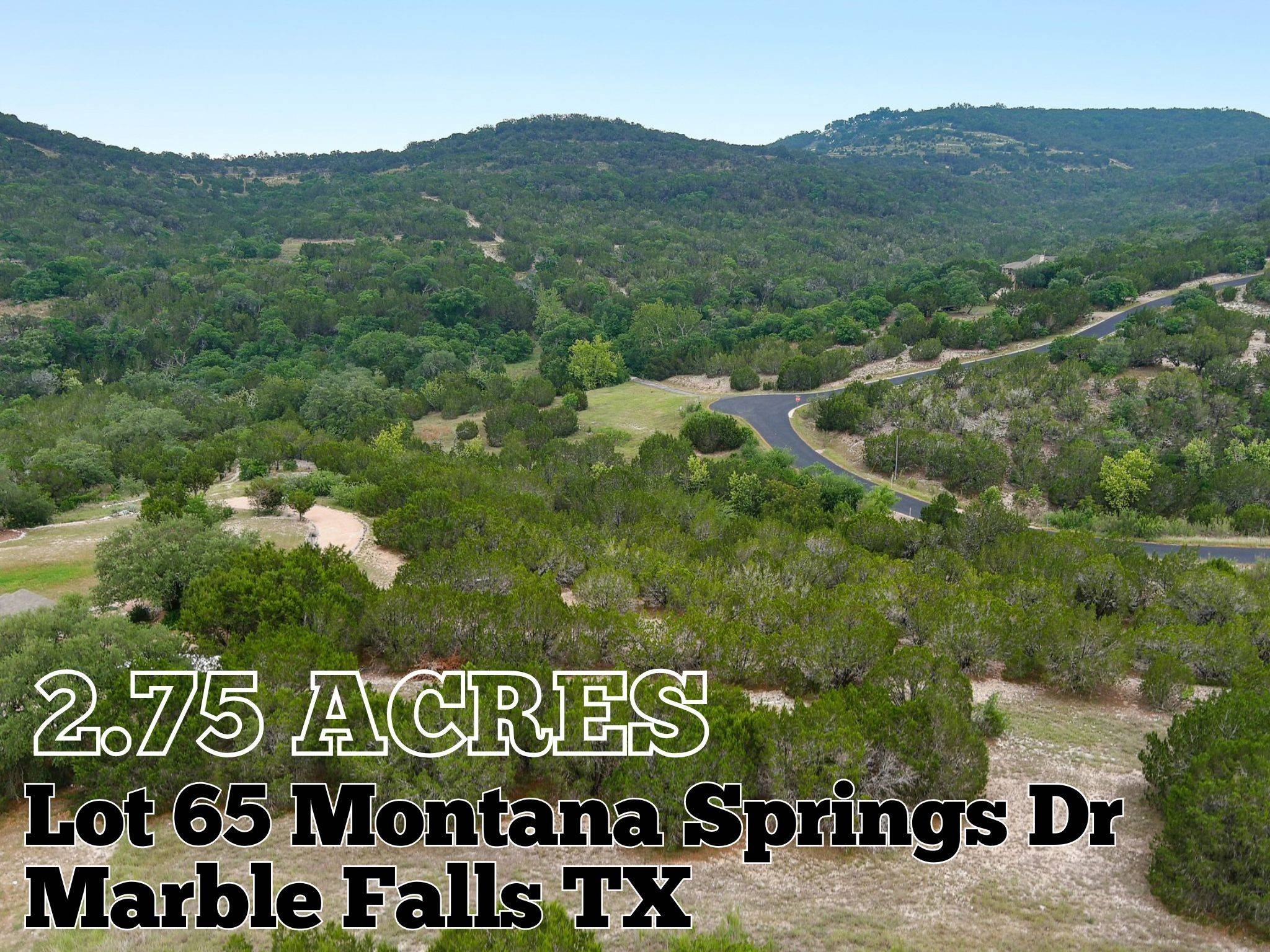 Lot 65 Montana Springs DR, Marble Falls, TX 78654