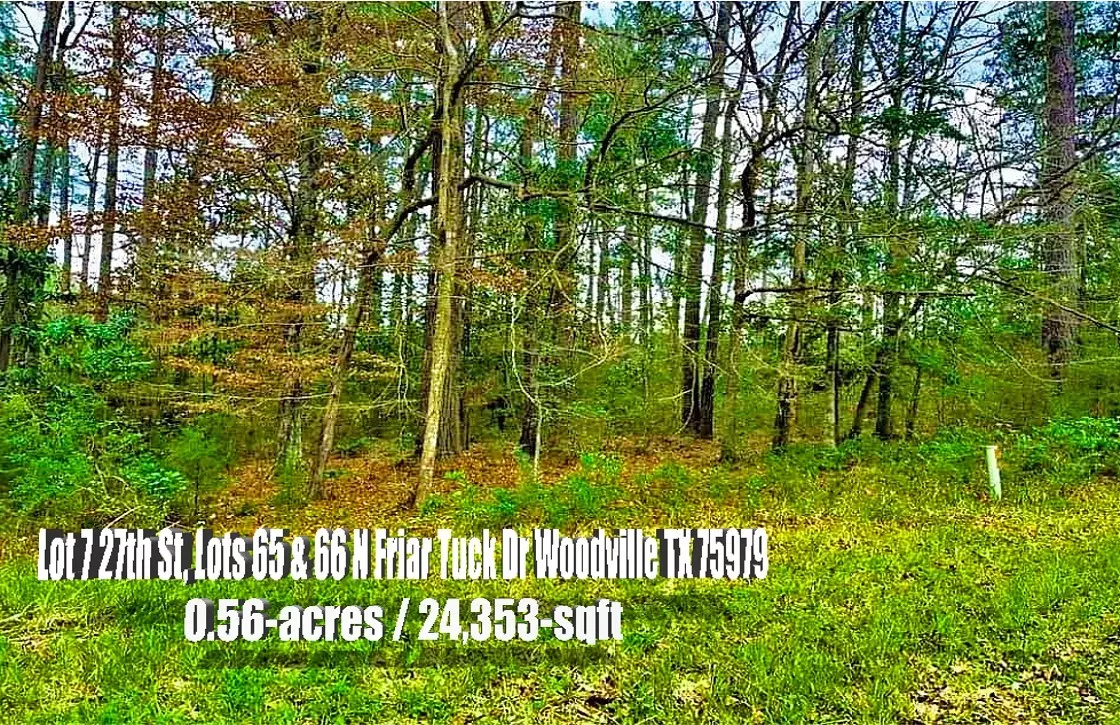Woodville, TX 75979,Lots 65 & 66 & Lot 7 N Friar Tuck  27th DR