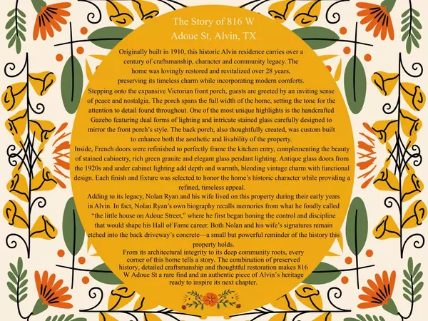 Alvin, TX 77511,816 W Adoue ST